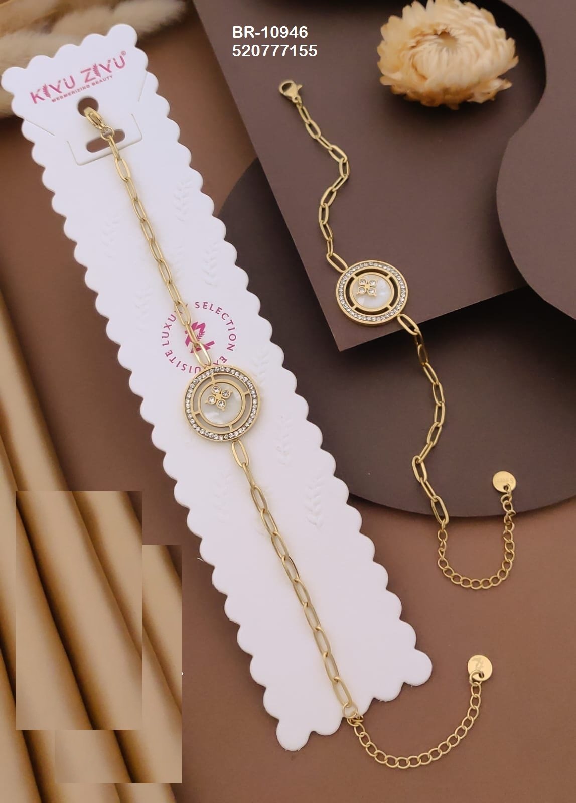 BR-10946 Anti-Tarnish Stainless Steel Chain Bracelets - Kiyu ziyu By Anjni Creation