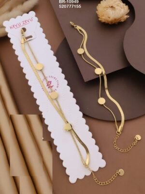 BR-10949 Anti-Tarnish Stainless Steel Chain Bracelets - Kiyu ziyu By Anjni Creation