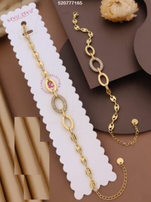 BR-10954 Anti-Tarnish Stainless Steel Chain Bracelets - Kiyu ziyu By Anjni Creation