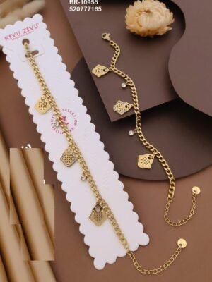 BR-10955 Anti-Tarnish Stainless Steel Chain Bracelets - Kiyu ziyu By Anjni Creation