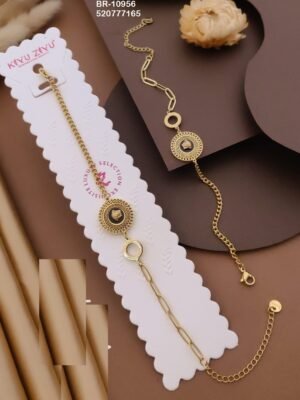 BR-10956 Anti-Tarnish Stainless Steel Chain Bracelets - Kiyu ziyu By Anjni Creation
