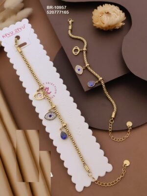 BR-10957 Anti-Tarnish Stainless Steel Chain Bracelets - Kiyu ziyu By Anjni Creation