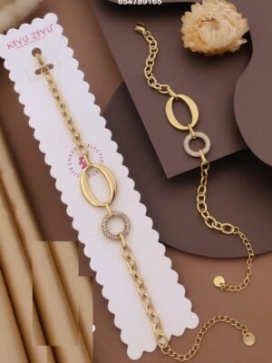 BR-10961 Anti-Tarnish Stainless Steel Chain Bracelets - Kiyu ziyu By Anjni Creation