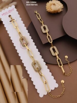 BR-10964 Anti-Tarnish Stainless Steel Chain Bracelets - Kiyu ziyu By Anjni Creation