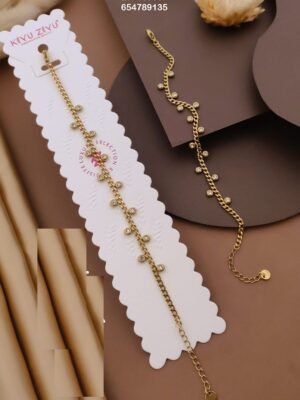 BR-10968 Anti-Tarnish Stainless Steel Chain Bracelets - Kiyu ziyu By Anjni Creation