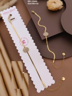 BR-10969 Anti-Tarnish Stainless Steel Chain Bracelets - Kiyu ziyu By Anjni Creation