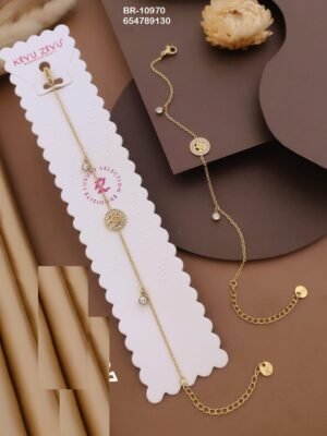 BR-10970 Anti-Tarnish Stainless Steel Chain Bracelets - Kiyu ziyu By Anjni Creation