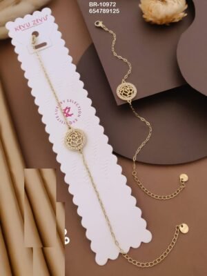 BR-10972 Anti-Tarnish Stainless Steel Chain Bracelets - Kiyu ziyu By Anjni Creation
