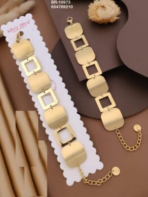 BR-10973 Anti-Tarnish Stainless Steel Chain Bracelets - Kiyu ziyu By Anjni Creation
