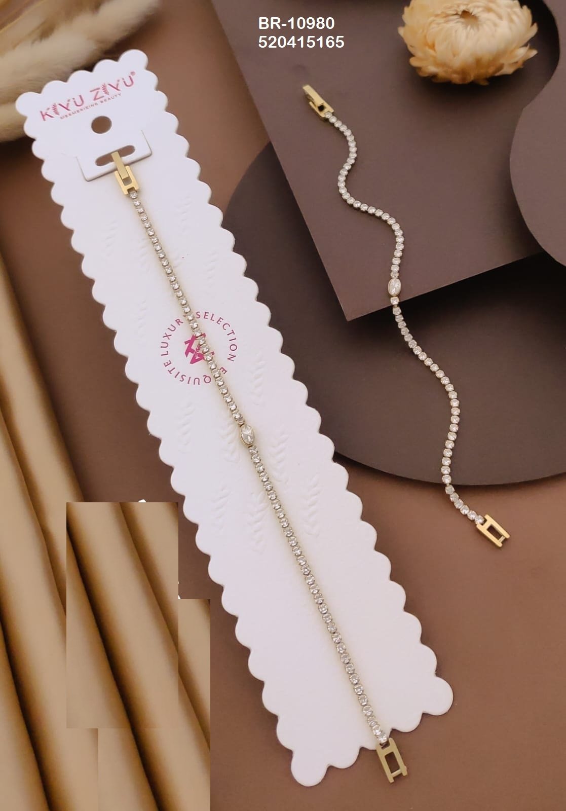 BR-10980 Anti-Tarnish Stainless Steel Chain Bracelets - Kiyu ziyu By Anjni Creation
