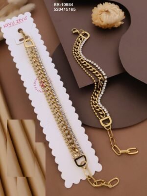 BR-10984 Anti-Tarnish Stainless Steel Chain Bracelets - Kiyu ziyu By Anjni Creation