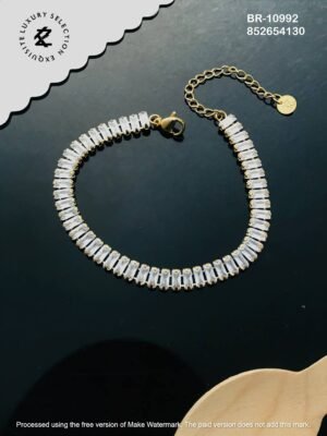 BR-10992 Anti-Tarnish Stainless Steel Tennis Chain Bracelets - Kiyu ziyu By Anjni Creation