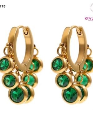 ER-11044 Anti-Tarnish Stainless Steel Earrings - Kiyu ziyu By Anjni Creation