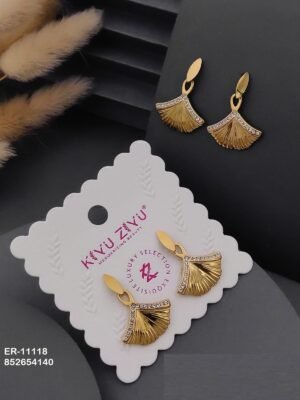 ER-11118 Anti-Tarnish Stainless Steel Earrings - Kiyu ziyu By Anjni Creation
