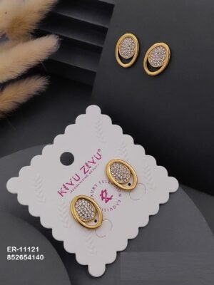 ER-11121 Anti-Tarnish Stainless Steel Earrings - Kiyu ziyu By Anjni Creation