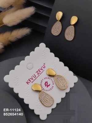 ER-11124 Anti-Tarnish Stainless Steel Earrings - Kiyu ziyu By Anjni Creation