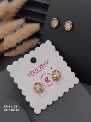 ER-11132 Anti-Tarnish Stainless Steel Earrings - Kiyu ziyu By Anjni Creation