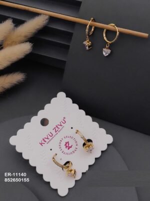 ER-11140 Anti-Tarnish Stainless Steel Earrings - Kiyu ziyu By Anjni Creation