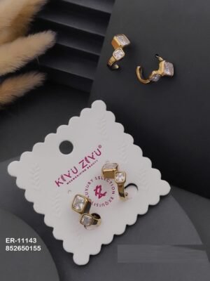 ER-11143 Anti-Tarnish Stainless Steel Earrings - Kiyu ziyu By Anjni Creation