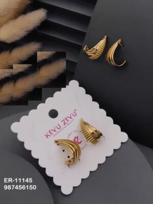 ER-11145 Anti-Tarnish Stainless Steel Earrings - Kiyu ziyu By Anjni Creation