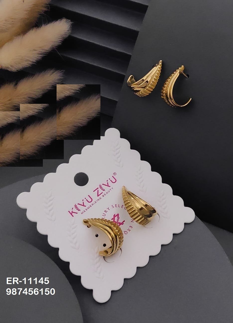 ER-11145 Anti-Tarnish Stainless Steel Earrings - Kiyu ziyu By Anjni Creation