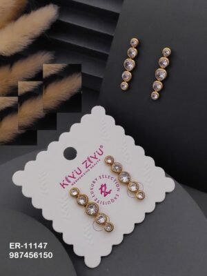 ER-11147 Anti-Tarnish Stainless Steel Earrings - Kiyu ziyu By Anjni Creation
