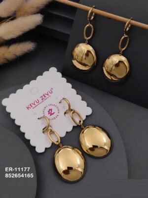 ER-11177 Anti-Tarnish Stainless Steel Earrings - Kiyu ziyu By Anjni Creation