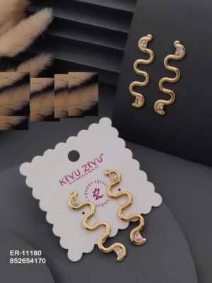 ER-11180 Anti-Tarnish Stainless Steel Earrings - Kiyu ziyu By Anjni Creation