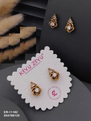 ER-11182 Anti-Tarnish Stainless Steel Earrings - Kiyu ziyu By Anjni Creation