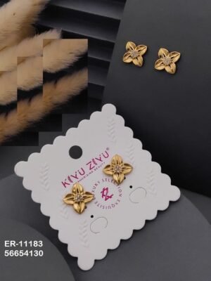 ER-11183 Anti-Tarnish Stainless Steel Earrings - Kiyu ziyu By Anjni Creation
