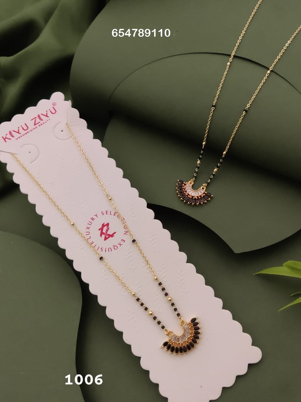 MS-1006 Anti-Tarnish Imported Mangalsutra - Kiyu ziyu By Anjni Creation