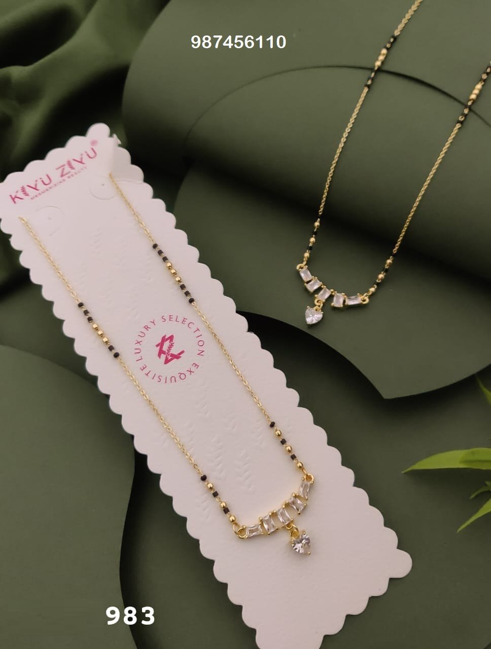 MS-983 Anti-Tarnish Imported Mangalsutra - Kiyu ziyu By Anjni Creation