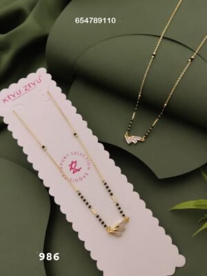MS-986 Anti-Tarnish Imported Mangalsutra - Kiyu ziyu By Anjni Creation