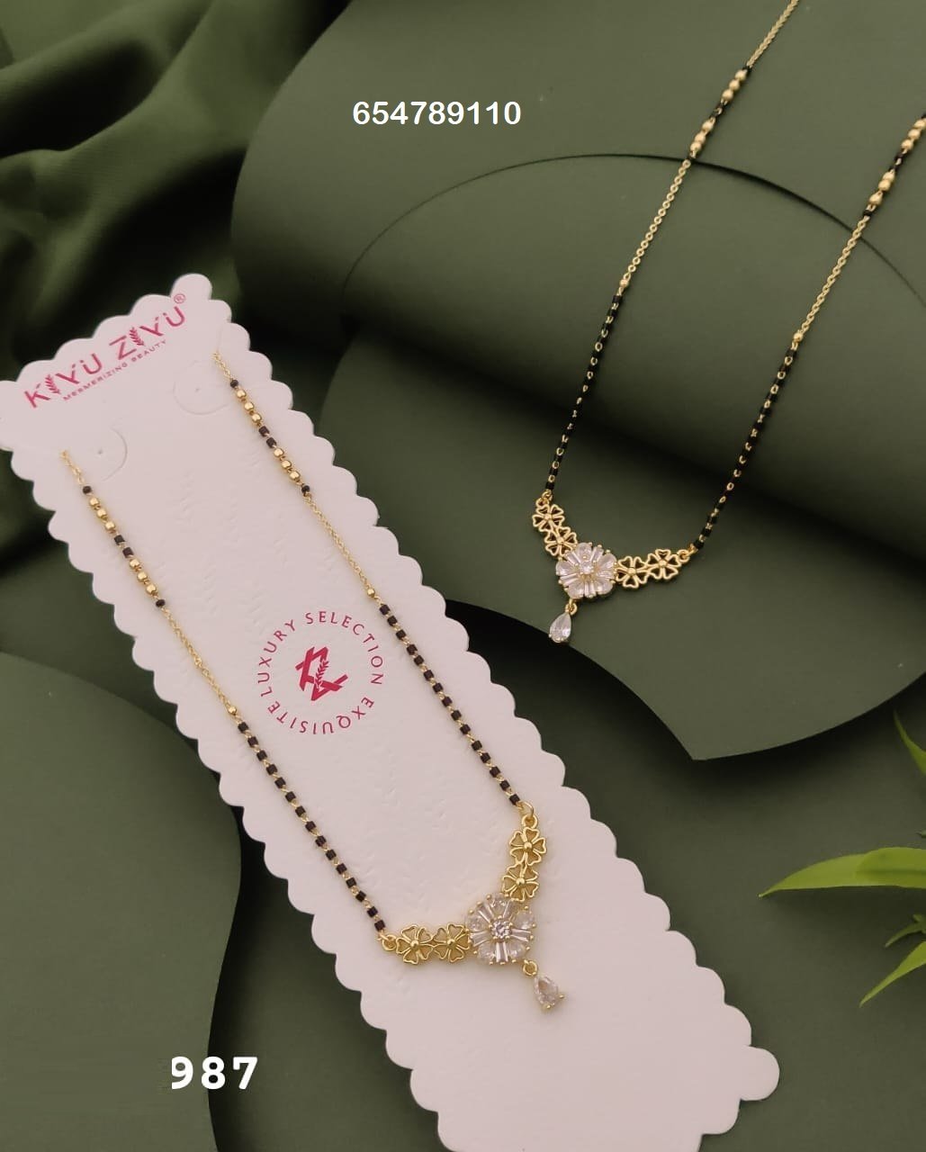 MS-987 Anti-Tarnish Imported Mangalsutra - Kiyu ziyu By Anjni Creation