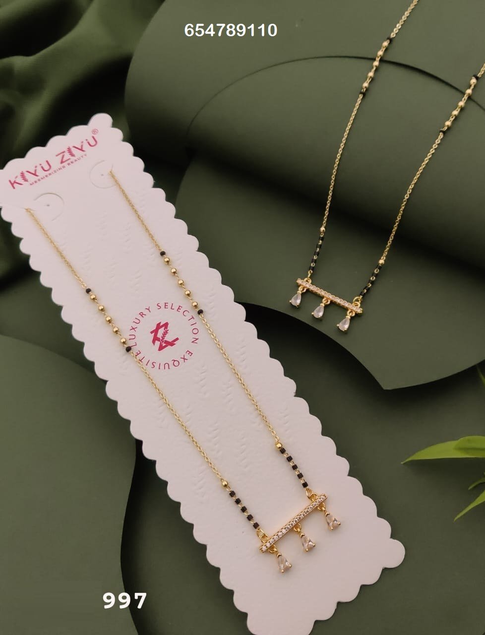 MS-997 Anti-Tarnish Imported Mangalsutra - Kiyu ziyu By Anjni Creation