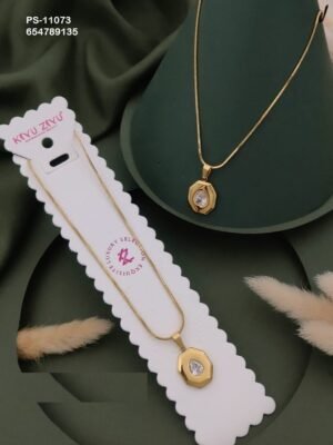 PS-11073 Anti-Tarnish Stainless Steel  Necklace