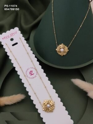 PS-11074 Anti-Tarnish Stainless Steel  Necklace