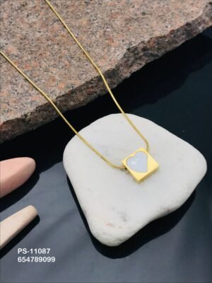 PS-11087 Anti-Tarnish Stainless Steel Necklace Under 99 - Kiyu ziyu By Anjni Creation