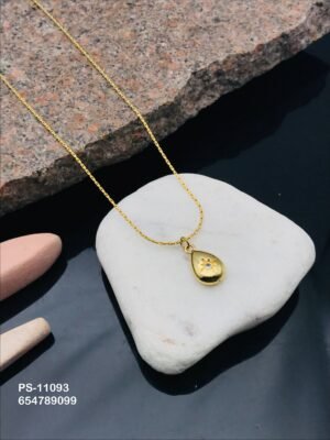 PS-11093 Anti-Tarnish Stainless Steel Necklace Under 99 - Kiyu ziyu By Anjni Creation