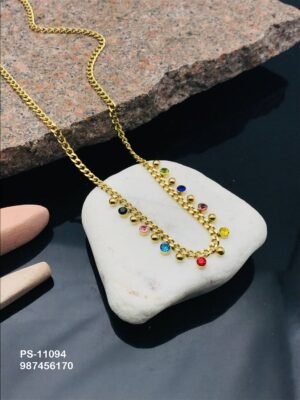 PS-11094 Anti-Tarnish Stainless Steel Necklace - Kiyu ziyu By Anjni Creation