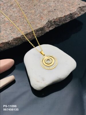 PS-11096 Anti-Tarnish Stainless Steel Necklace - Kiyu ziyu By Anjni Creation