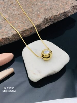 PS-11101 Anti-Tarnish Stainless Steel Necklace - Kiyu ziyu By Anjni Creation