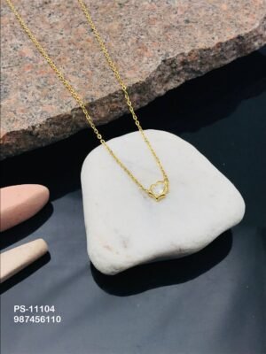 PS-11104 Anti-Tarnish Stainless Steel Necklace - Kiyu ziyu By Anjni Creation