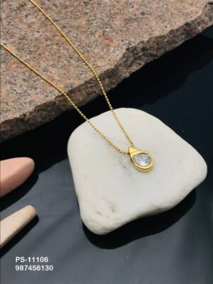 PS-11106 Anti-Tarnish Stainless Steel Necklace - Kiyu ziyu By Anjni Creation