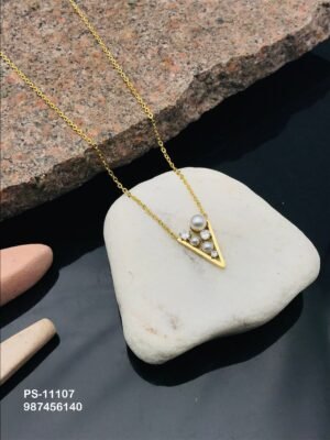 PS-11107 Anti-Tarnish Stainless Steel Necklace - Kiyu ziyu By Anjni Creation