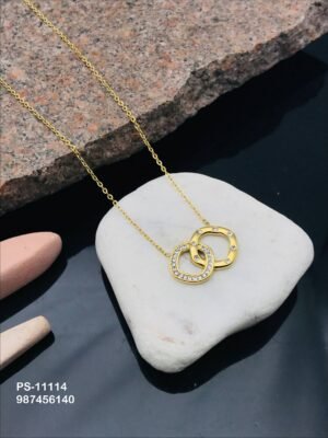 PS-11114 Anti-Tarnish Stainless Steel Necklace - Kiyu ziyu By Anjni Creation