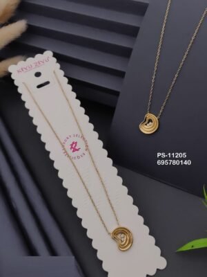 PS-11205 Anti-Tarnish Stainless Steel Necklace - Kiyu ziyu By Anjni Creation