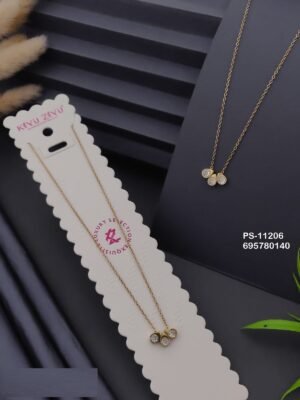 PS-11206 Anti-Tarnish Stainless Steel Necklace - Kiyu ziyu By Anjni Creation