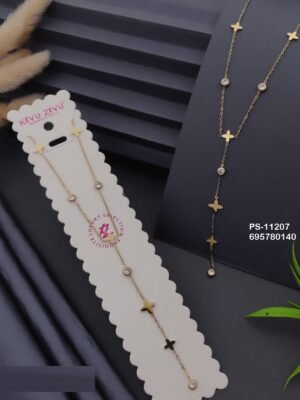 PS-11207 Anti-Tarnish Stainless Steel Necklace - Kiyu ziyu By Anjni Creation