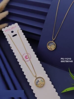 PS-11210 Anti-Tarnish Stainless Steel Necklace - Kiyu ziyu By Anjni Creation